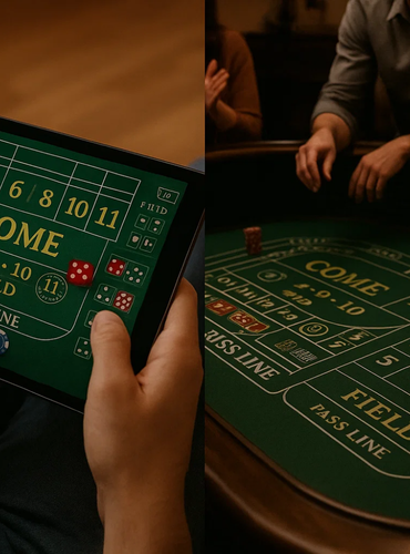 Online vs. Live Craps Online vs. Live Craps